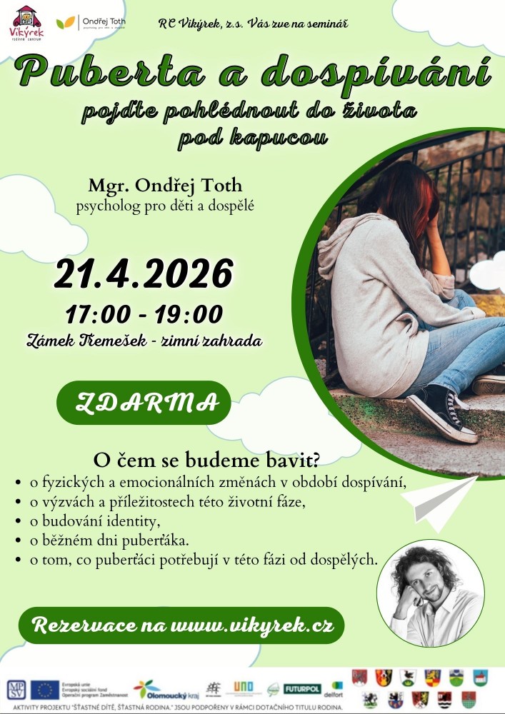 Puberta a dospívání 21.4.2026