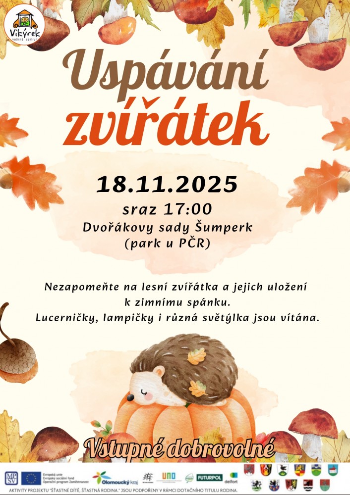 Uspávání zvířatek 18.11.2025