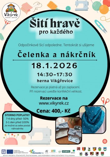  Šití hravě - Čelenka a nákrčník 18.1.2026