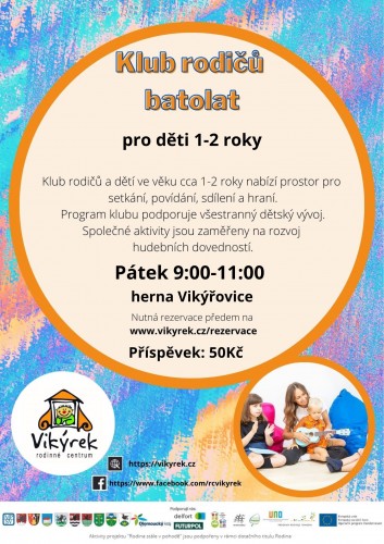  Pátek - Klub rodičů batolat - Vikýřovice