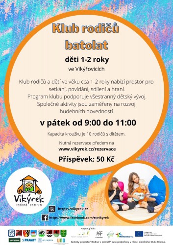  Pátek - Klub rodičů batolat - Vikýrek