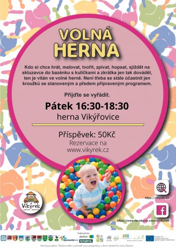  Pátek - Volná Herna  - Vikýřovice