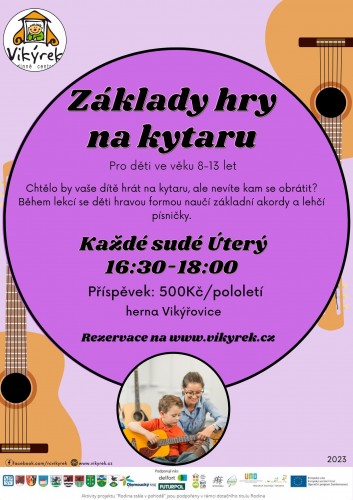  Úterý- Základy hry na kytaru - Vikýřovice