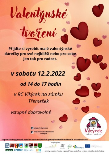  Valentýnské tvoření na Třemešku 12.2.2022